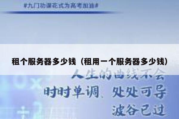 租个服务器多少钱（租用一个服务器多少钱）