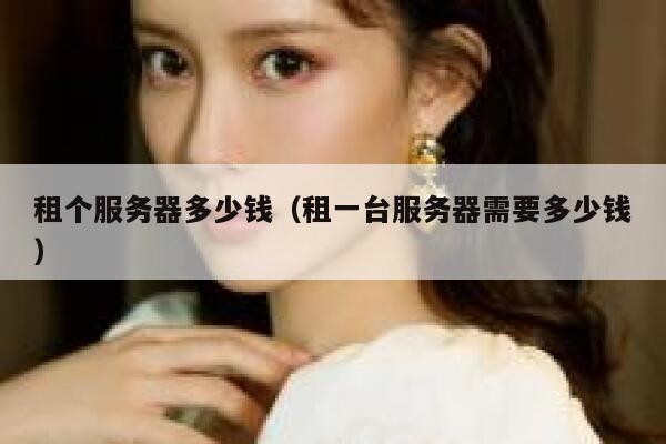 租个服务器多少钱（租一台服务器需要多少钱）
