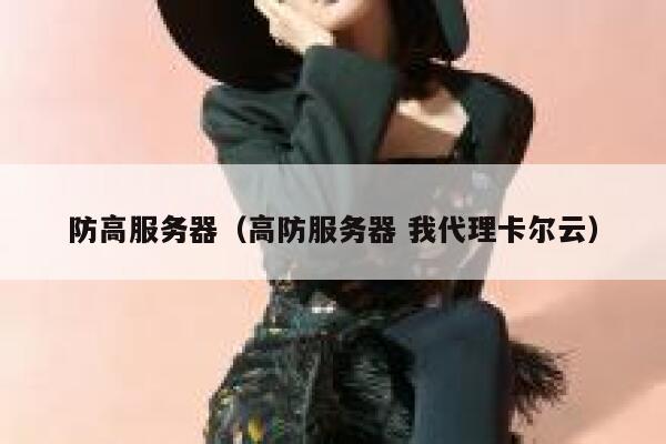 防高服务器（高防服务器 我代理卡尔云）
