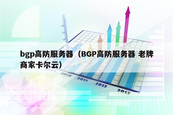 bgp高防服务器（BGP高防服务器 老牌商家卡尔云）