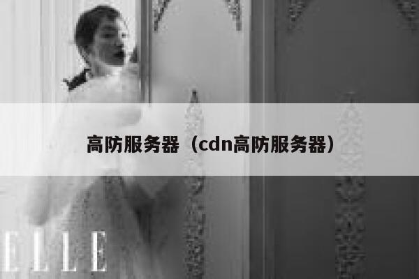 高防服务器（cdn高防服务器）