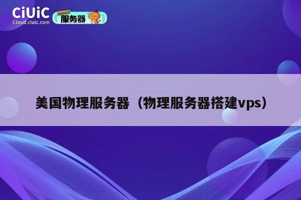 美国物理服务器（物理服务器搭建vps）