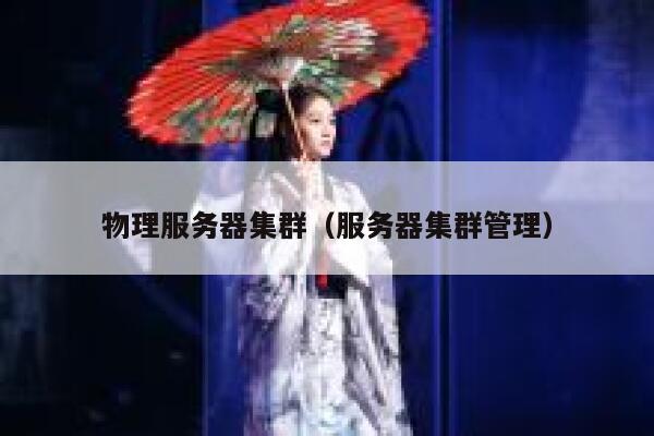 物理服务器集群（服务器集群管理）