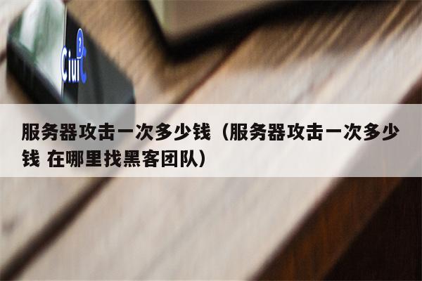 服务器攻击一次多少钱（服务器攻击一次多少钱 在哪里找黑客团队）
