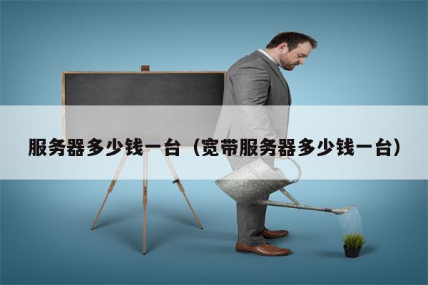服务器多少钱一台（宽带服务器多少钱一台）