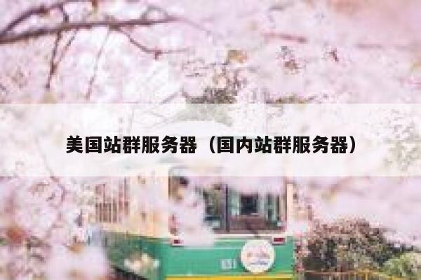 美国站群服务器（国内站群服务器）