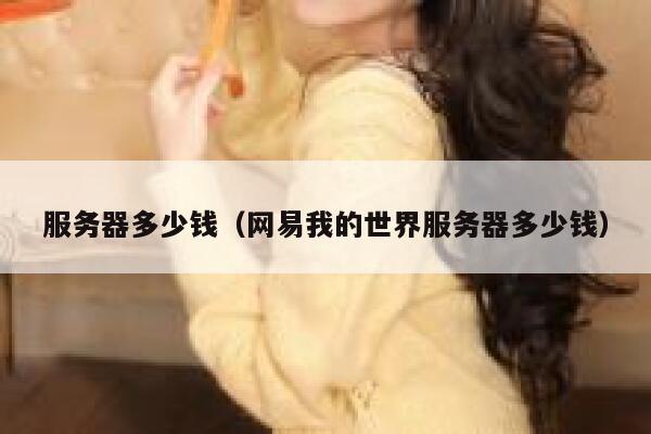服务器多少钱（网易我的世界服务器多少钱）