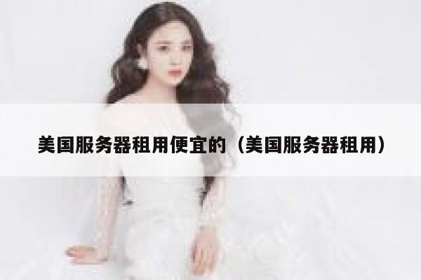 美国服务器租用便宜的（美国服务器租用）