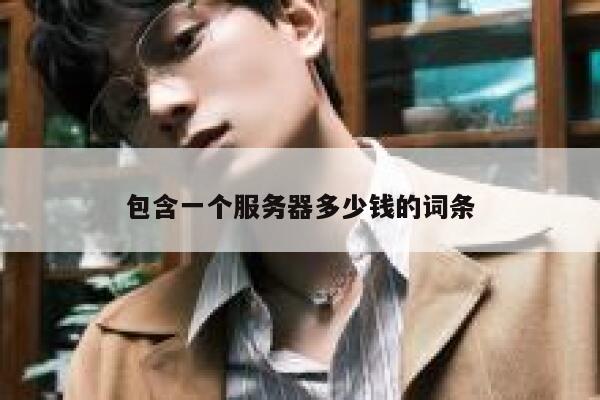 包含一个服务器多少钱的词条