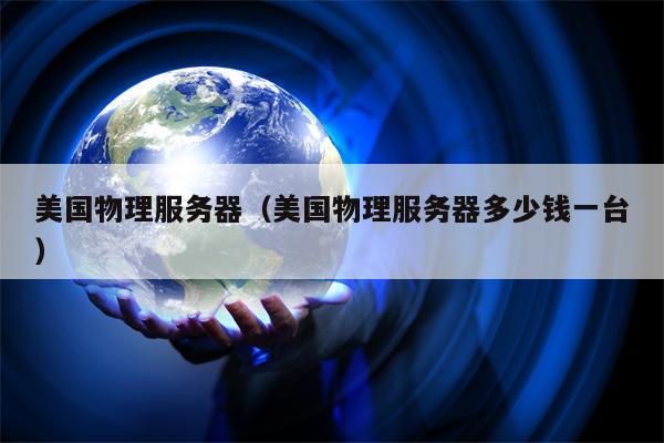 美国物理服务器（美国物理服务器多少钱一台）