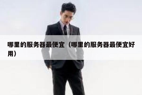 哪里的服务器最便宜（哪里的服务器最便宜好用）