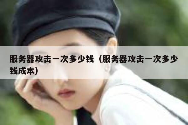 服务器攻击一次多少钱（服务器攻击一次多少钱成本）