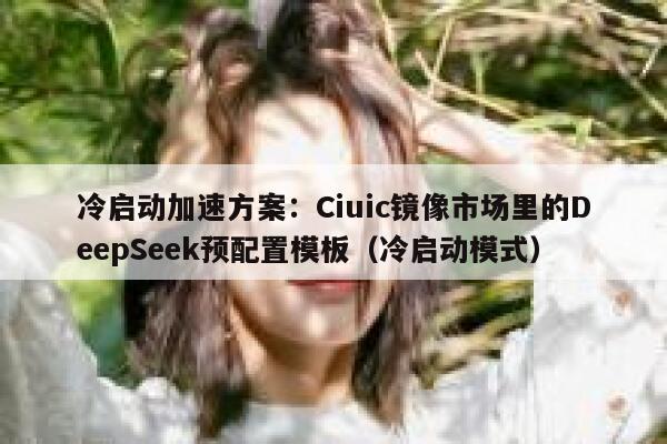 冷启动加速方案：Ciuic镜像市场里的DeepSeek预配置模板（冷启动模式）