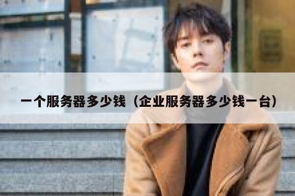 一个服务器多少钱（企业服务器多少钱一台）