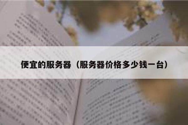 便宜的服务器（服务器价格多少钱一台）