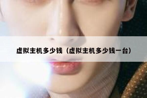 虚拟主机多少钱（虚拟主机多少钱一台）